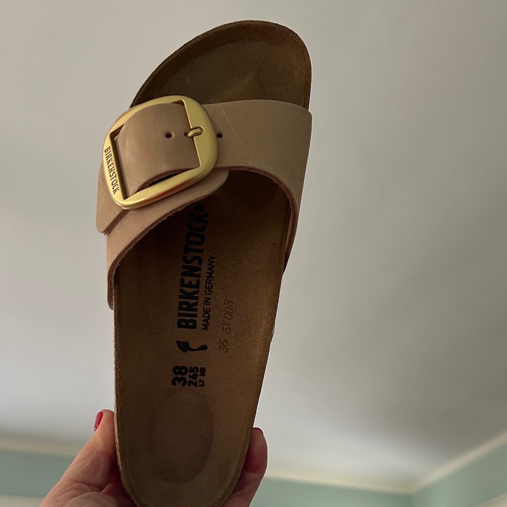 Birkenstock Madrid Big Buckle Women's Sandals with Gold Buckle